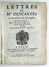 DESCARTES, RENÉ. Lettres. 1657